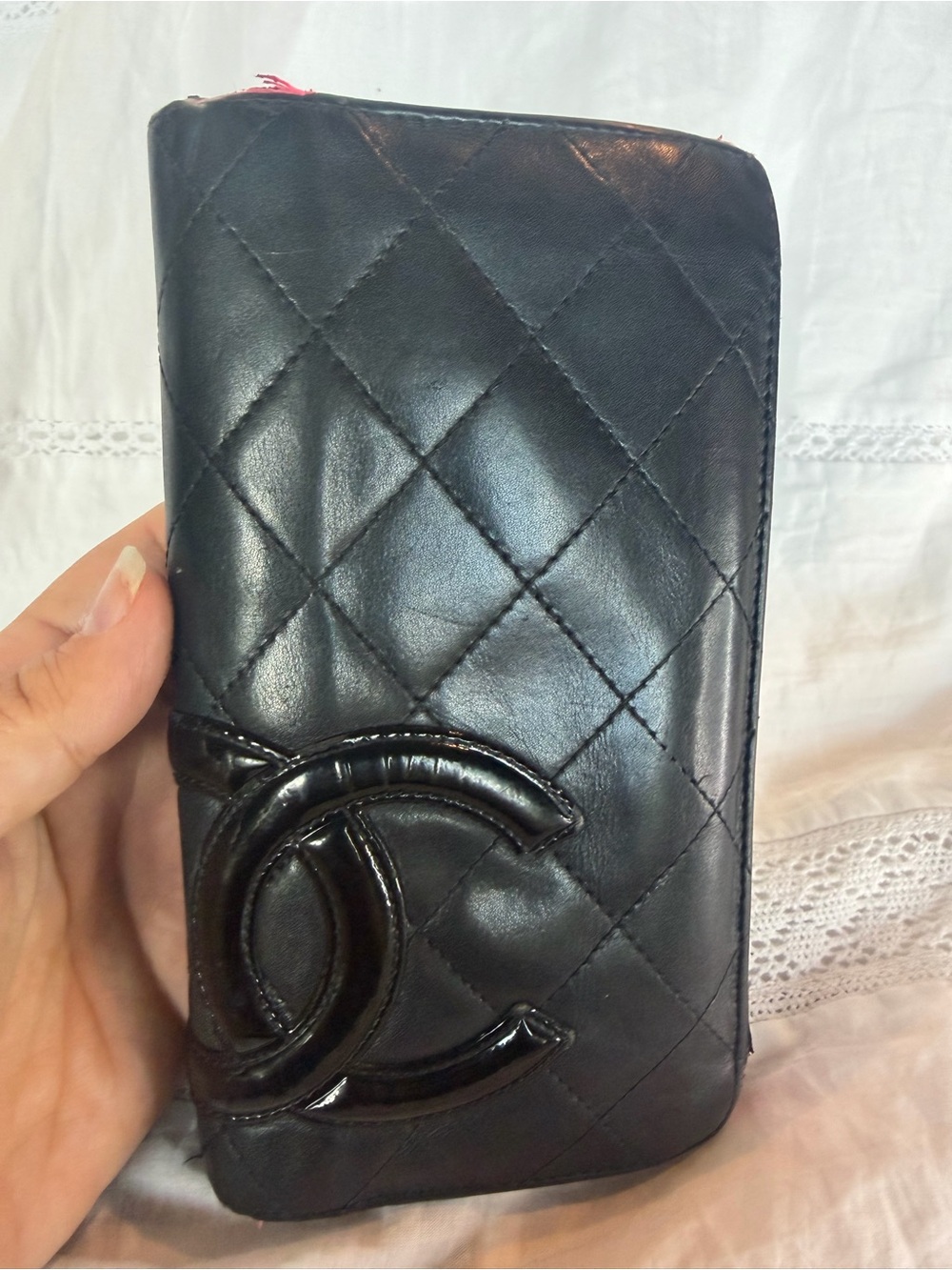 Chanel Cambon Long Wallet-Project Black and Pink
